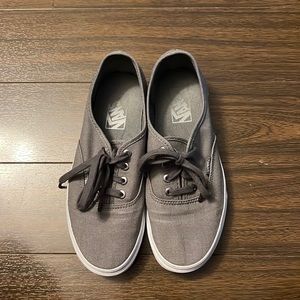 VANS sneakers size 7.5 worn once grey
